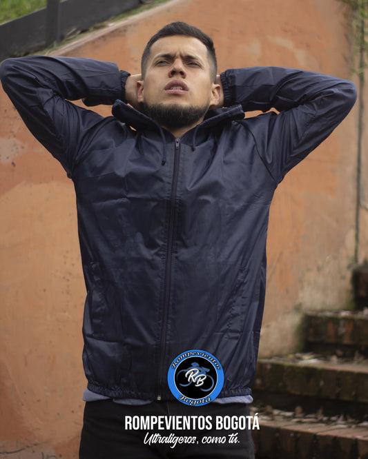 Rompeviento azul oscuro