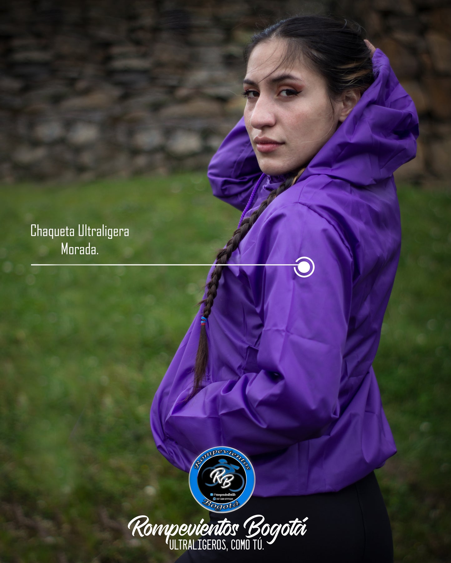Rompeviento morado