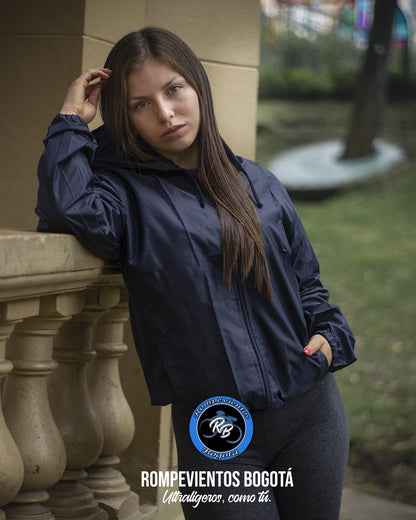Rompeviento azul oscuro