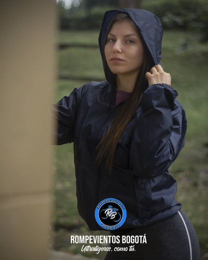 Rompeviento azul oscuro