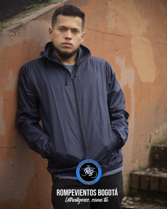 Rompeviento azul oscuro