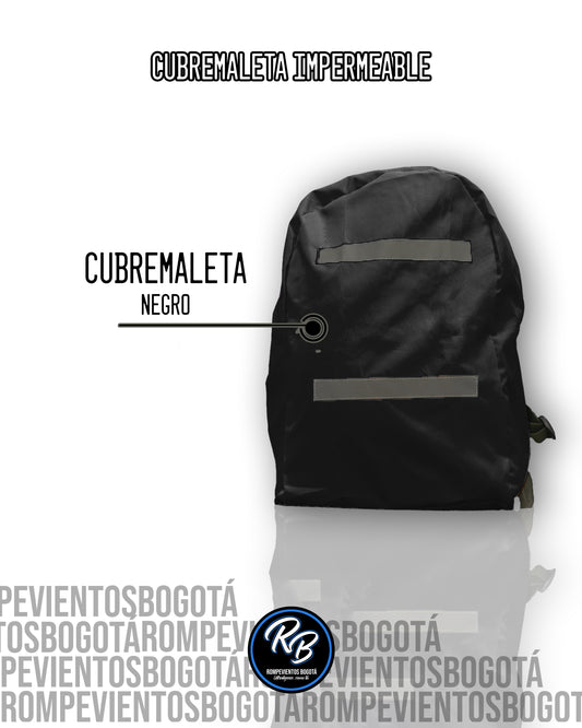 Cubremaleta impermeable negro