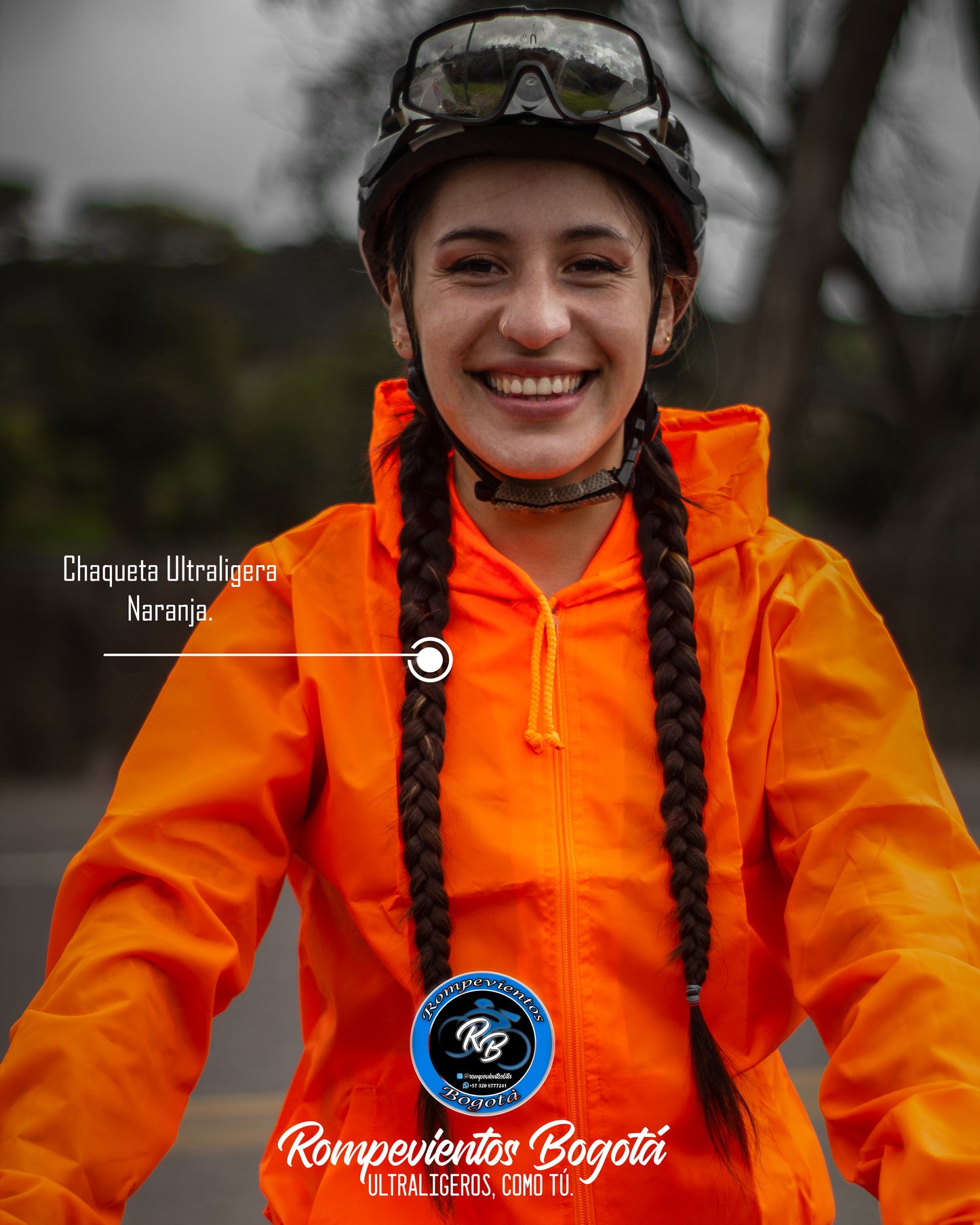 Rompeviento naranja