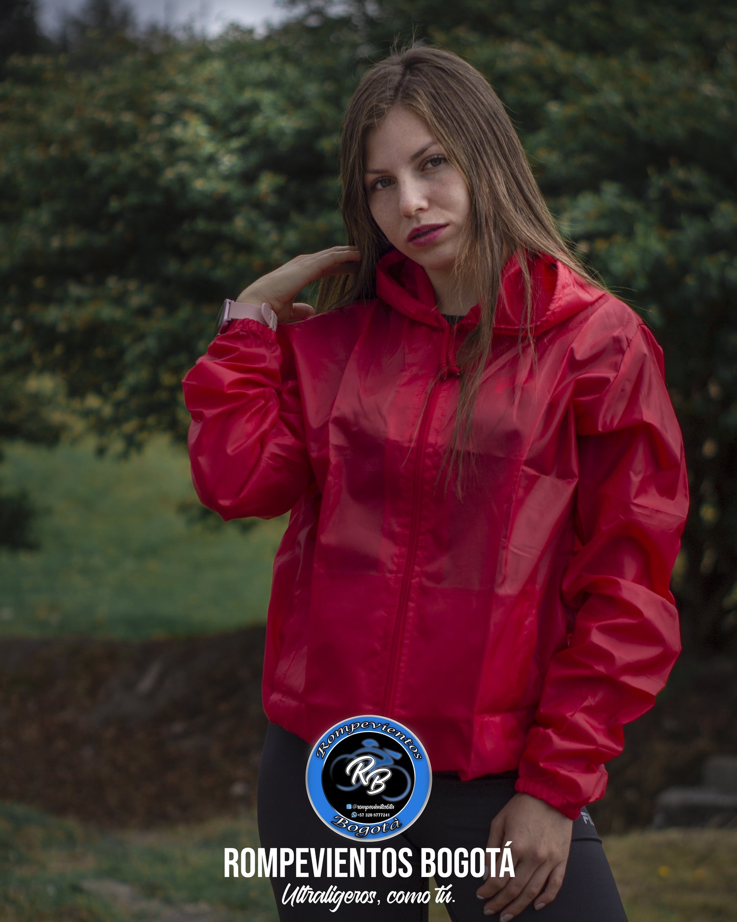 Rompeviento rojo