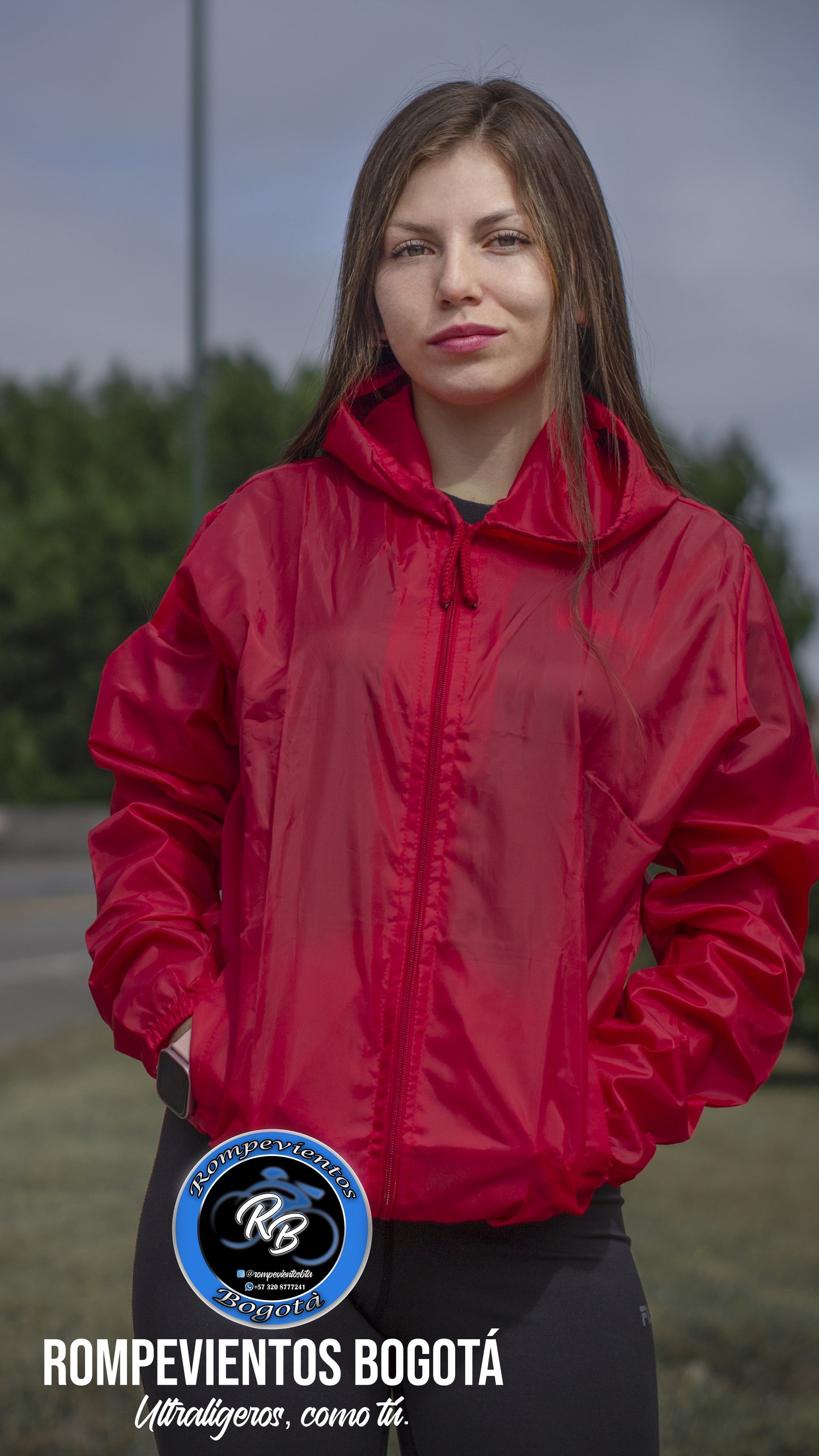 Rompeviento rojo