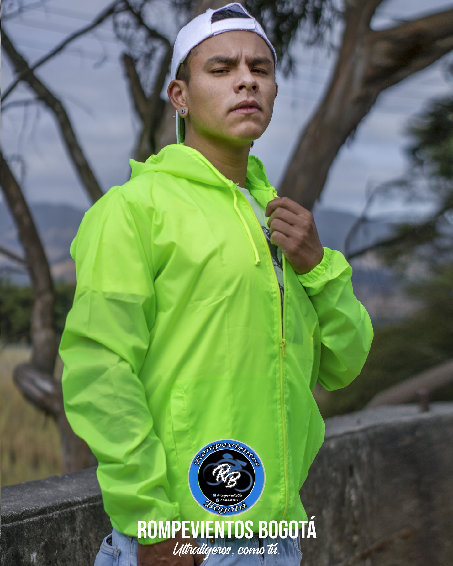 Rompeviento verde neón